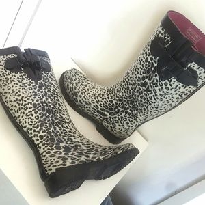 waterproof Leopard Exotic Rain Boot